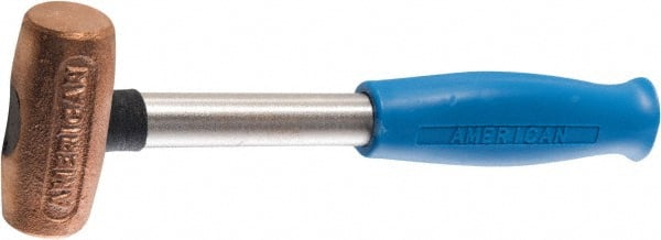 American Hammer - 3 Lb Head 1-3/4" Face Copper Hammer - Exact Tool & Supply
