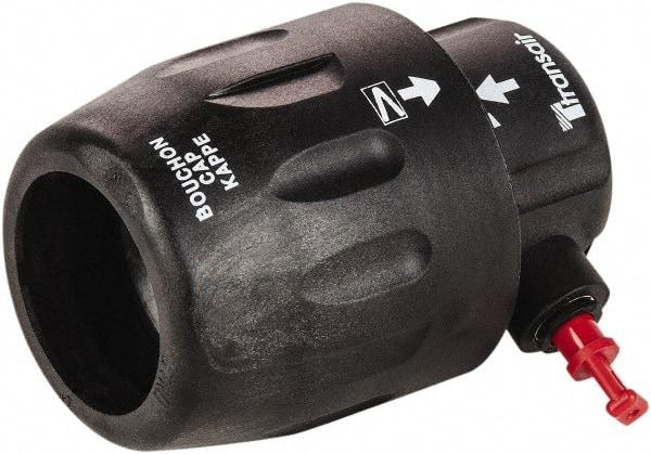 Transair - 1/2" ID, 16.5mm OD, Vented End Cap - Plastic, 232 Max psi - Exact Tool & Supply