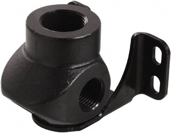 Transair - Three Port Wall Bracket - Plastic, 232 Max psi, 3/4 & 1/2 & 1/4 Female NPT, 3-5/16" Long - Exact Tool & Supply