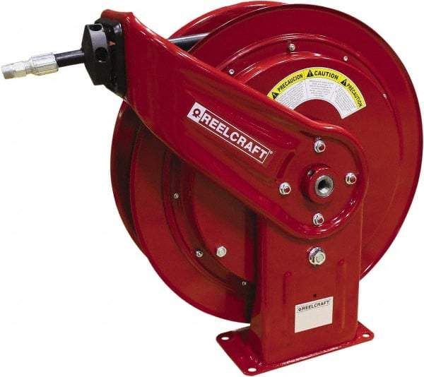 Reelcraft - 75' Spring Retractable Hose Reel - 4,800 psi, Hose Included - Exact Tool & Supply