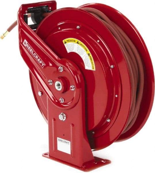 Reelcraft - 100' Spring Retractable Hose Reel - 300 psi, Hose Included - Exact Tool & Supply