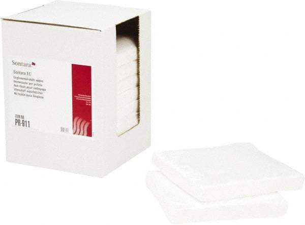 NuTrend Disposables - Flat Fold General Purpose Wipes - Poly Pack, 12" x 12" Sheet Size, White - Exact Tool & Supply
