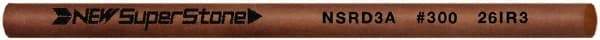 Value Collection - Round Ceramic Finishing Stick - 50mm Long x 3mm Wide x 3mm Thick, 300 Grit - Exact Tool & Supply