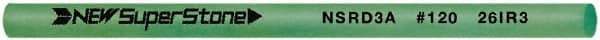 Value Collection - Round Ceramic Finishing Stick - 50mm Long x 3mm Wide x 3mm Thick, 120 Grit - Exact Tool & Supply