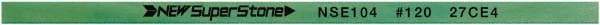 Value Collection - Flat Ceramic Finishing Stick - 100mm Long x 1mm Wide x 1mm Thick, 120 Grit - Exact Tool & Supply
