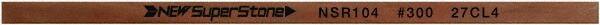 Value Collection - Flat Ceramic Finishing Stick - 100mm Long x 1mm Wide x 1mm Thick, 300 Grit - Exact Tool & Supply