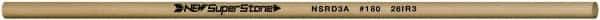 Value Collection - Round Ceramic Finishing Stick - 50mm Long x 3.175mm Wide x 3.2mm Thick, 180 Grit - Exact Tool & Supply