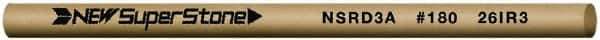 Value Collection - Round Ceramic Finishing Stick - 50mm Long x 2.35mm Wide x 2.4mm Thick, 180 Grit - Exact Tool & Supply