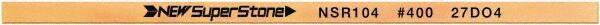 Value Collection - Flat Ceramic Finishing Stick - 100mm Long x 1mm Wide x 10mm Thick, 400 Grit - Exact Tool & Supply