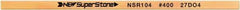 Value Collection - Flat Ceramic Finishing Stick - 100mm Long x 0.5mm Wide x 2mm Thick, 400 Grit - Exact Tool & Supply