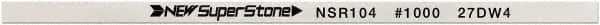 Value Collection - Flat Ceramic Finishing Stick - 100mm Long x 1mm Wide x 1mm Thick, 1,000 Grit - Exact Tool & Supply