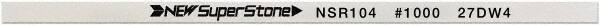 Value Collection - Flat Ceramic Finishing Stick - 100mm Long x 0.5mm Wide x 6mm Thick, 1,000 Grit - Exact Tool & Supply