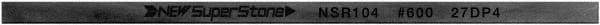 Value Collection - Flat Ceramic Finishing Stick - 100mm Long x 1mm Wide x 1mm Thick, 600 Grit - Exact Tool & Supply