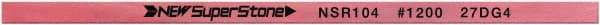 Value Collection - Flat Ceramic Finishing Stick - 100mm Long x 2mm Wide x 4mm Thick, 1,200 Grit - Exact Tool & Supply