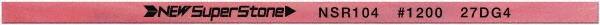Value Collection - Flat Ceramic Finishing Stick - 100mm Long x 1.5mm Wide x 6mm Thick, 1,200 Grit - Exact Tool & Supply