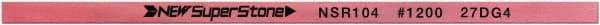 Value Collection - Flat Ceramic Finishing Stick - 100mm Long x 1mm Wide x 1mm Thick, 1,200 Grit - Exact Tool & Supply