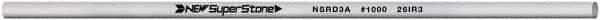 Value Collection - Round Ceramic Finishing Stick - 100mm Long x 3mm Wide, 1,000 Grit - Exact Tool & Supply