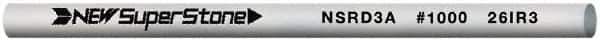 Value Collection - Round Ceramic Finishing Stick - 50mm Long x 3mm Wide, 1,000 Grit - Exact Tool & Supply