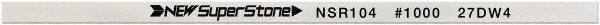 Value Collection - Flat Ceramic Finishing Stick - 100mm Long x 1.5mm Wide x 6mm Thick, 1,000 Grit - Exact Tool & Supply