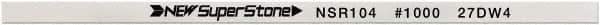 Value Collection - Flat Ceramic Finishing Stick - 100mm Long x 1mm Wide x 6mm Thick, 1,000 Grit - Exact Tool & Supply