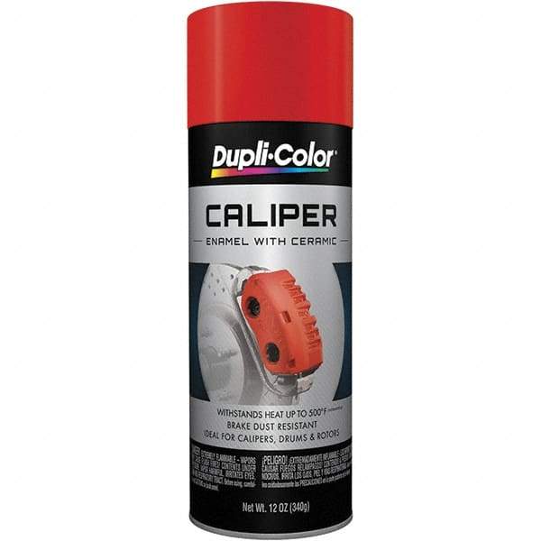 Dupli-Color - 12 oz Red Automotive Heat Resistant Paint - Gloss Finish, 500°F Max Temp, Comes in Aerosol Can - Exact Tool & Supply