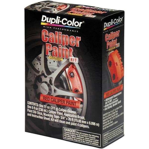 Dupli-Color - 16 oz Red Automotive Heat Resistant Paint - Gloss Finish, 500°F Max Temp, Comes in Aerosol Can - Exact Tool & Supply