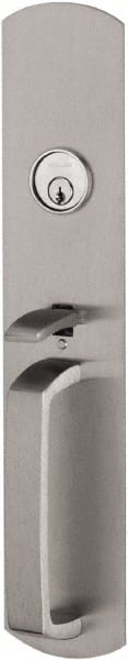 Von Duprin - Satin Chrome Finish, Stainless Steel Thumb Piece/Pull Trim - Exact Tool & Supply