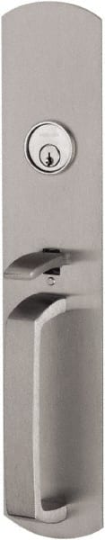 Von Duprin - Satin Chrome Finish, Stainless Steel Thumb Piece/Pull Trim - Exact Tool & Supply