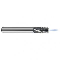 1-11-1/2 5FL Carbide Thread Mill NPTF Tap-Coolant Thru-TiCN - Exact Tool & Supply
