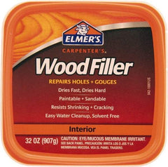 Elmer's - 1 Qt Jar Wood Filler - White - Exact Tool & Supply