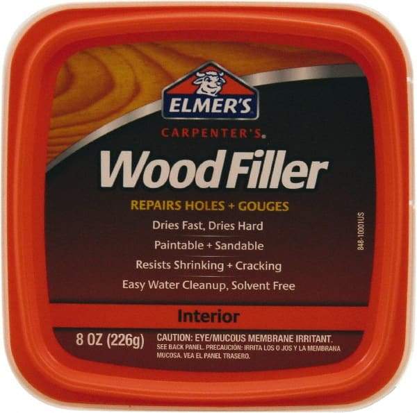 Elmer's - 0.25 Pt Jar Wood Filler - White - Exact Tool & Supply