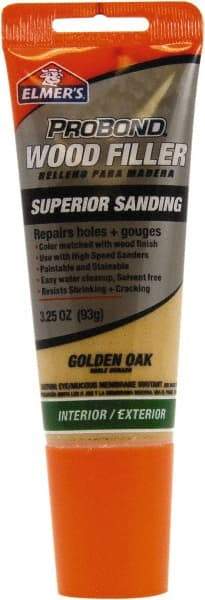 Elmer's - 3.25 oz Tube Wood Filler - Golden Oak - Exact Tool & Supply