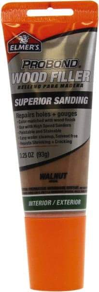 Elmer's - 3.25 oz Tube Wood Filler - Walnut - Exact Tool & Supply