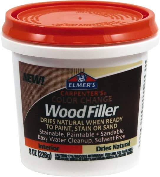 Elmer's - 8 oz Jar Wood Filler - Natural - Exact Tool & Supply
