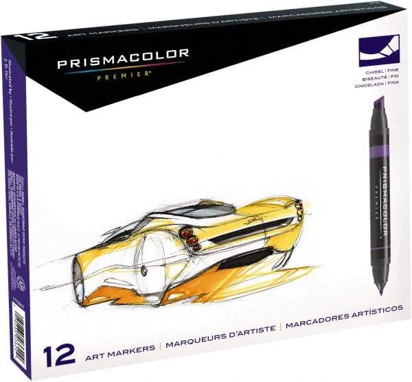 Dymo - Assorted Colors Art Marker - Chisel and Fine Tip - Exact Tool & Supply