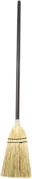 Harper Brush - 39" OAL Corn Blend Bristle Lobby Broom - 28" Long Wood Handle, 10" Bristle Length, 8" Wide - Exact Tool & Supply