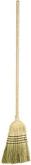 Harper Brush - 55" OAL Corn Blend Bristle Broom - 39" Long Wood Handle, 16" Bristle Length, 12" Wide - Exact Tool & Supply