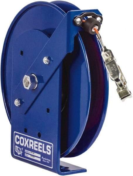 CoxReels - 5/32 Inch x 100 Ft. Stranded Cable Grounding Reel - Hand Crank Reel, Stainless Steel Cable - Exact Tool & Supply