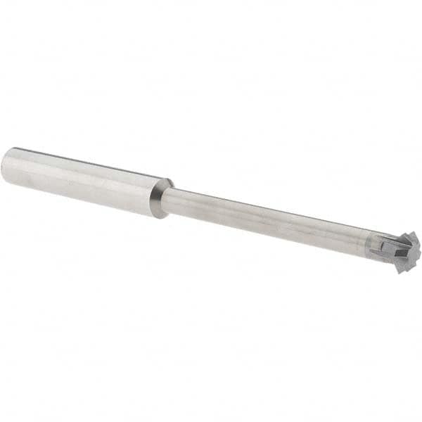 Accupro - 1/2° 1/2" Cut Diam, 0.187" Cut Width, 1/2" Shank, Solid Carbide Double-Angle Cutter - Exact Tool & Supply
