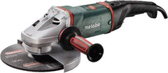 Metabo - 9" Wheel Diam, 6,600 RPM, Corded Angle & Disc Grinder - 5/8-11 Spindle, 15 Amps - Exact Tool & Supply
