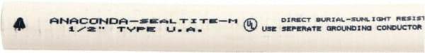 Anaconda Sealtite - 1/2" Trade Size, 1,000' Long, Flexible Liquidtight Conduit - Galvanized Steel & PVC, 12.7mm ID - Exact Tool & Supply