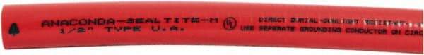 Anaconda Sealtite - 1/2" Trade Size, 1,000' Long, Flexible Liquidtight Conduit - Galvanized Steel & PVC, 12.7mm ID - Exact Tool & Supply