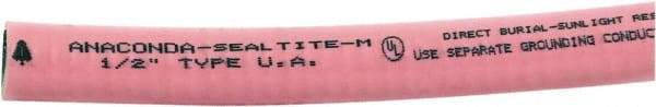 Anaconda Sealtite - 1/2" Trade Size, 500' Long, Flexible Liquidtight Conduit - Galvanized Steel & PVC, 12.7mm ID - Exact Tool & Supply
