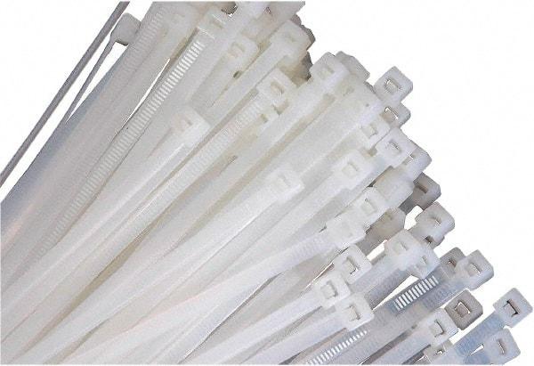 Triton - 24" Long Natural (Color) Nylon Standard Cable Tie - 175 Lb Tensile Strength, 7.18" Max Bundle Diam - Exact Tool & Supply