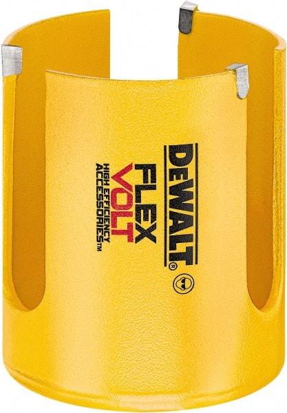 DeWALT - 2-1/8" Diam, 2" Cutting Depth, Hole Saw - Carbide-Tipped Saw, Toothed Edge - Exact Tool & Supply