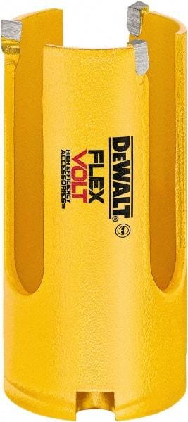 DeWALT - 1-3/8" Diam, 2" Cutting Depth, Hole Saw - Carbide-Tipped Saw, Toothed Edge - Exact Tool & Supply