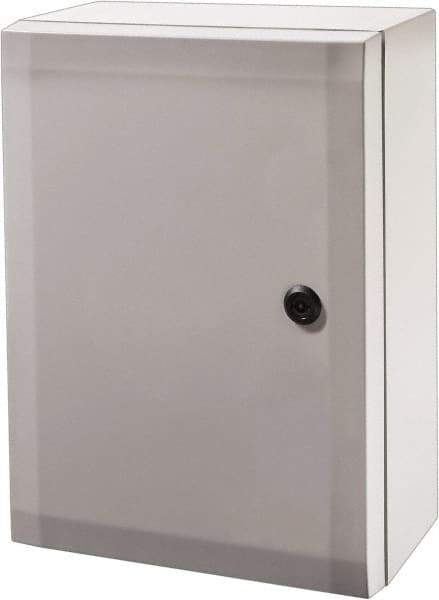Fibox - Polycarbonate Standard Enclosure Hinge Cover - NEMA 4, 4X, 5.91" Wide x 7.87" High x 11.81" Deep, Impact Resistant - Exact Tool & Supply
