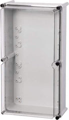 Fibox - Polycarbonate Standard Enclosure Screw Cover - NEMA 1, 3, 3S, 4, 4X, 6, 6P, 12, 5.12" Wide x 11.02" High x 11.02" Deep, Impact Resistant - Exact Tool & Supply