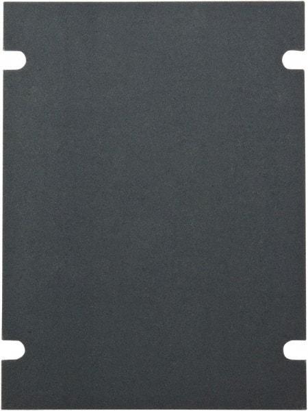Fibox - 20.4" OAW x 13.3" OAH Electrical Enclosure Back Panel - 20.4" x 13.3" Box, Steel, Use with SOLID Series - Exact Tool & Supply