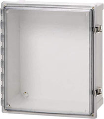 Fibox - Polycarbonate Standard Enclosure Hinge Cover - NEMA 4, 4X, 6, 6P, 12, 13, 10" Wide x 12" High x 6" Deep, Impact, Moisture & Corrosion Resistant, Dirt-tight & Dust-tight - Exact Tool & Supply